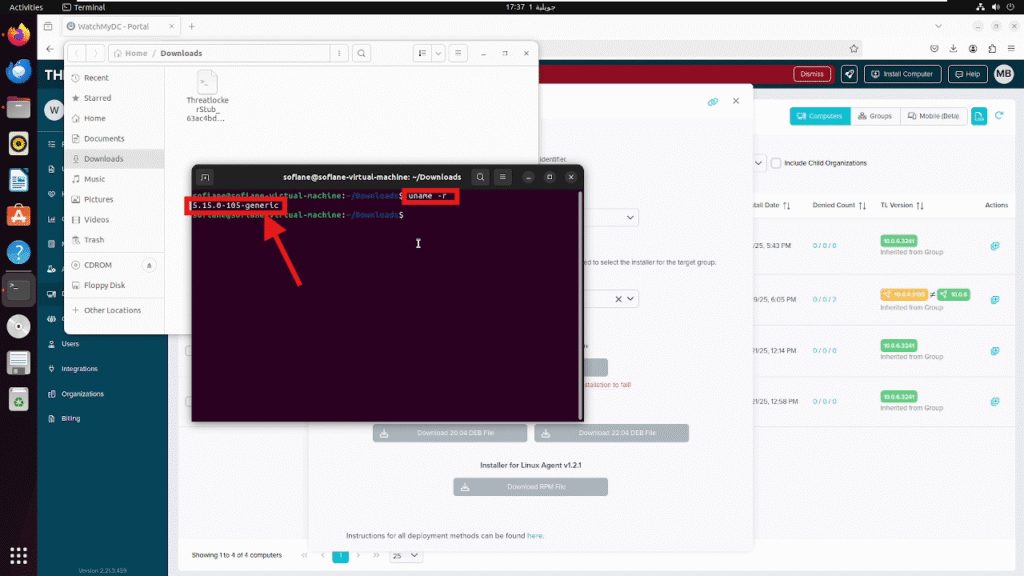 install the ThreatLocker Linux agent