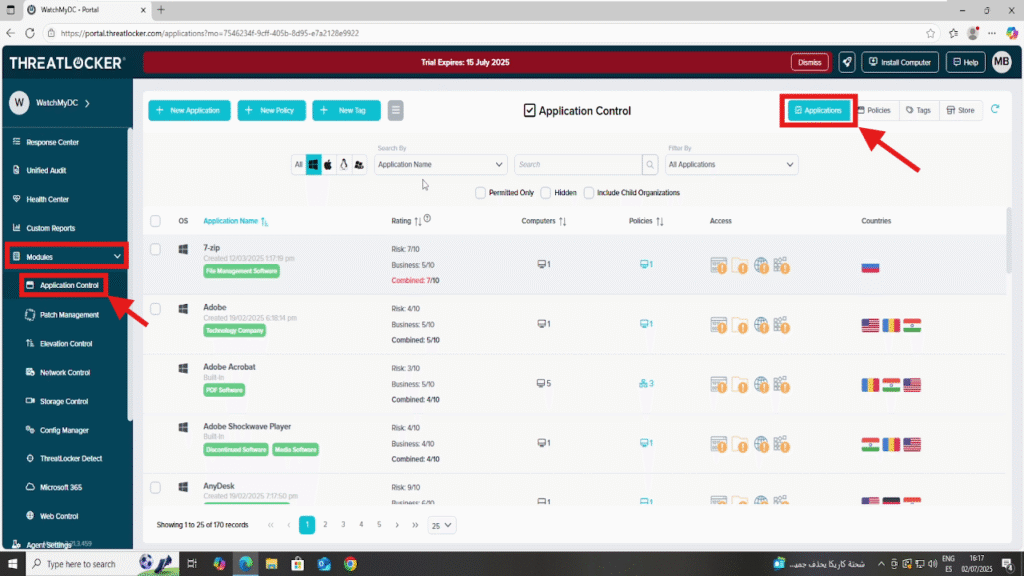 0401 Block a specific application in ThreatLocker