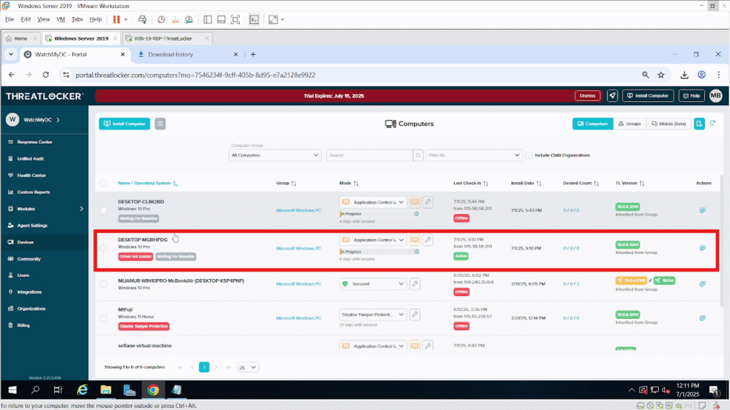 install ThreatLocker on a remote workstation