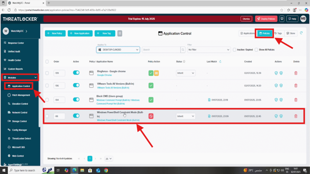 1201 create an elevation policy