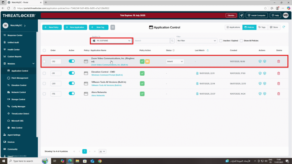 ThreatLocker Suggested Policies