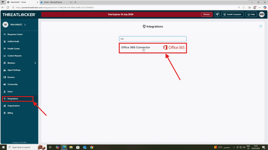 0101 integrate ThreatLocker with Microsoft 365