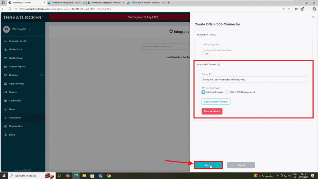 0112 integrate ThreatLocker with Microsoft 365