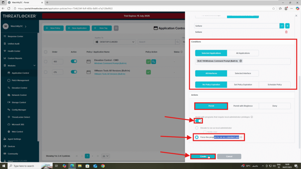 How to restrict elevated access to specific users in ThreatLocker?