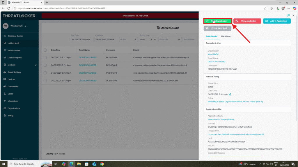 create elevation policies for installers