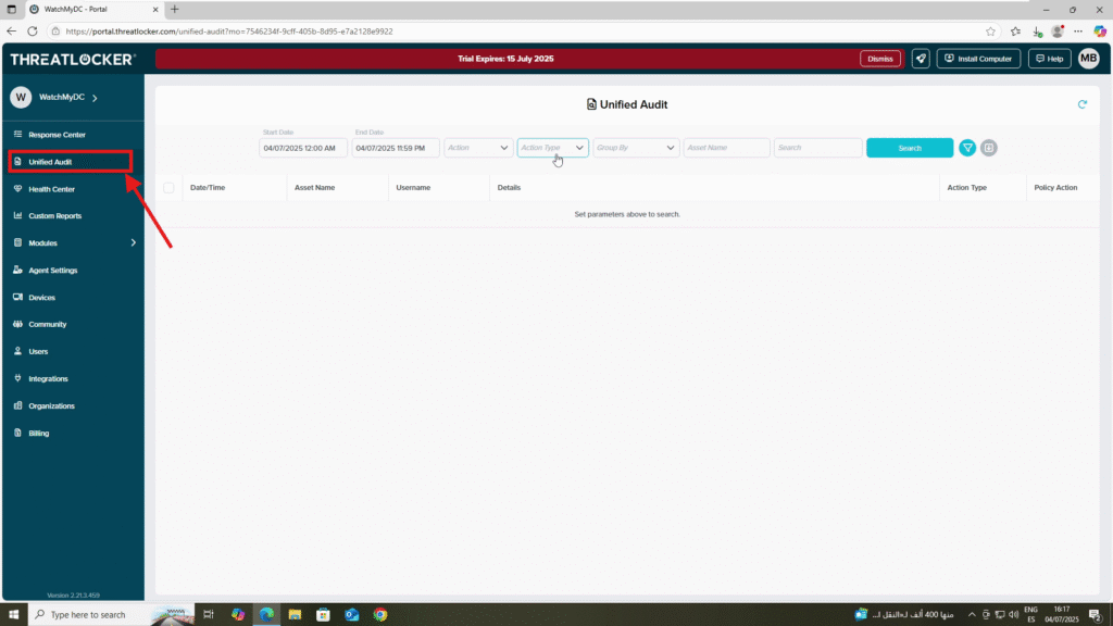 log elevated activity in ThreatLocker