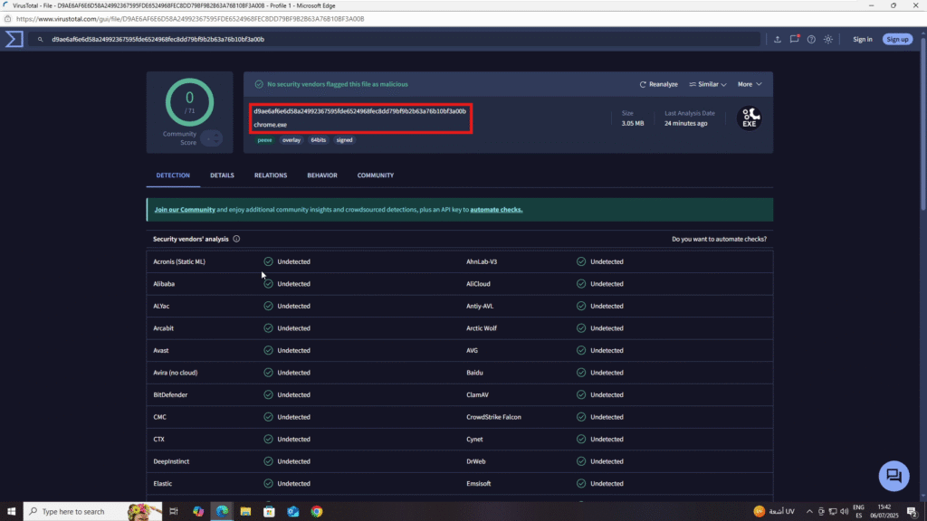0603 check application hashes in ThreatLocker