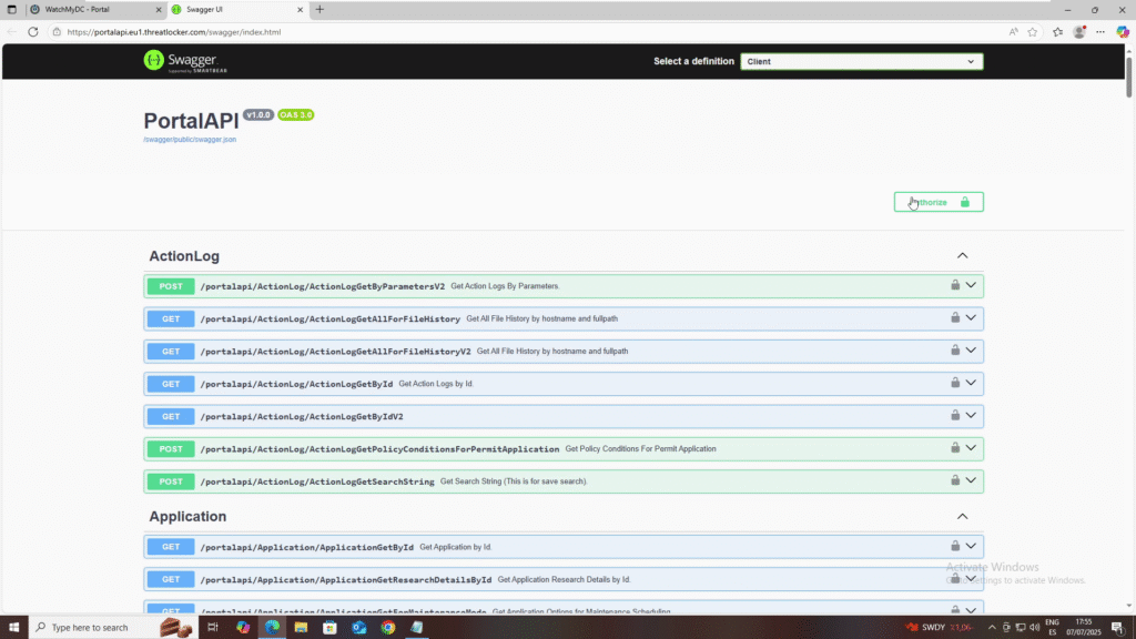 0604 use ThreatLocker API