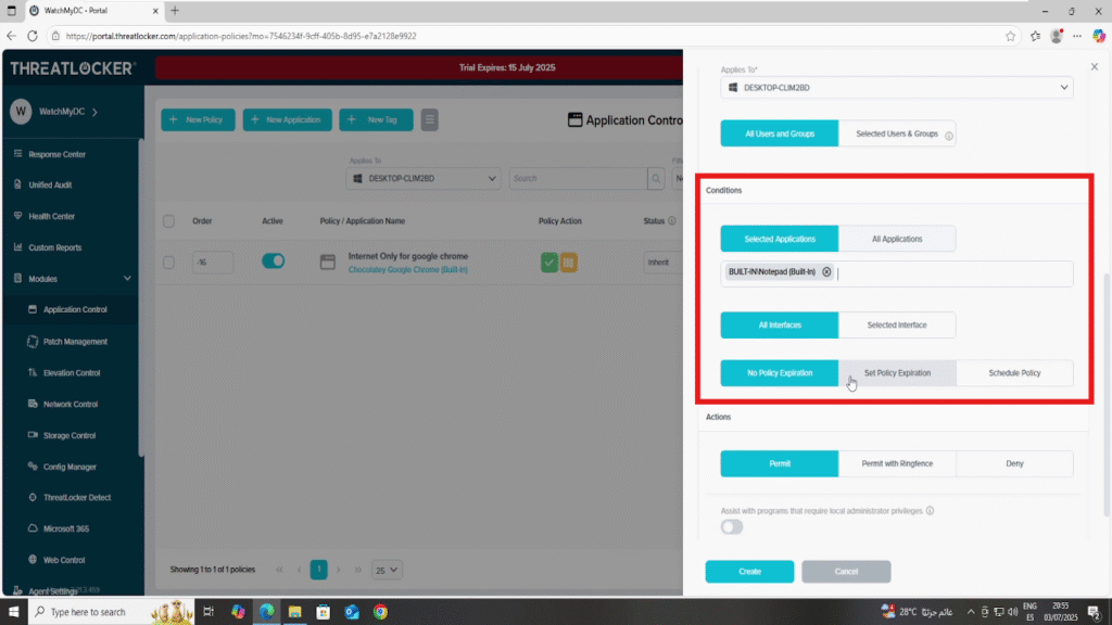 0703 Block Applications from Accessing File Shares in ThreatLocker
