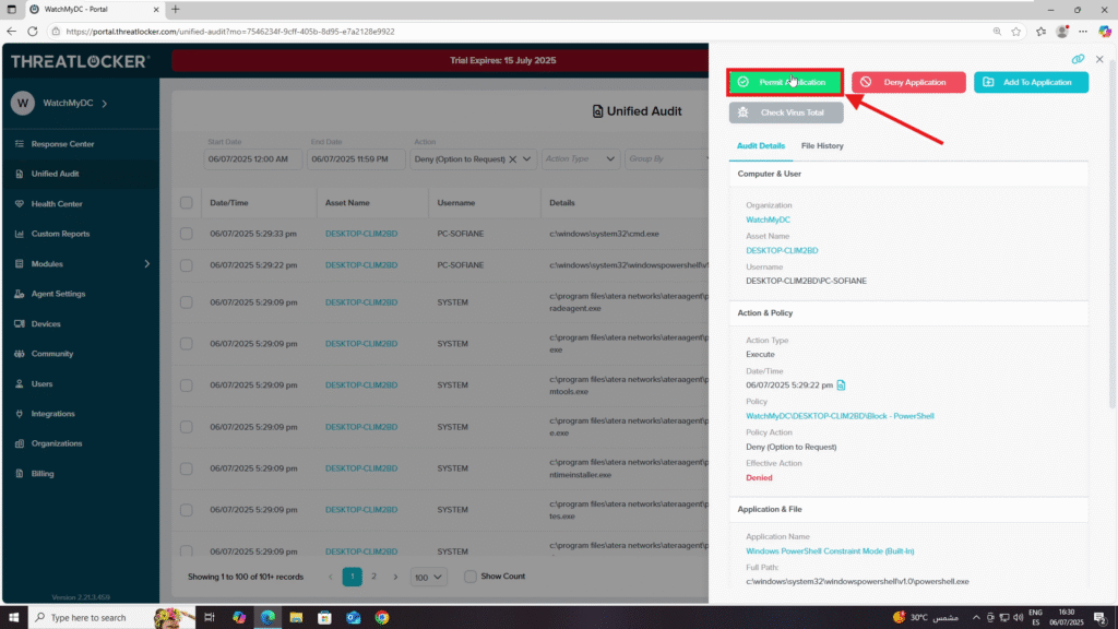 0802 recover from a lockout in ThreatLocker