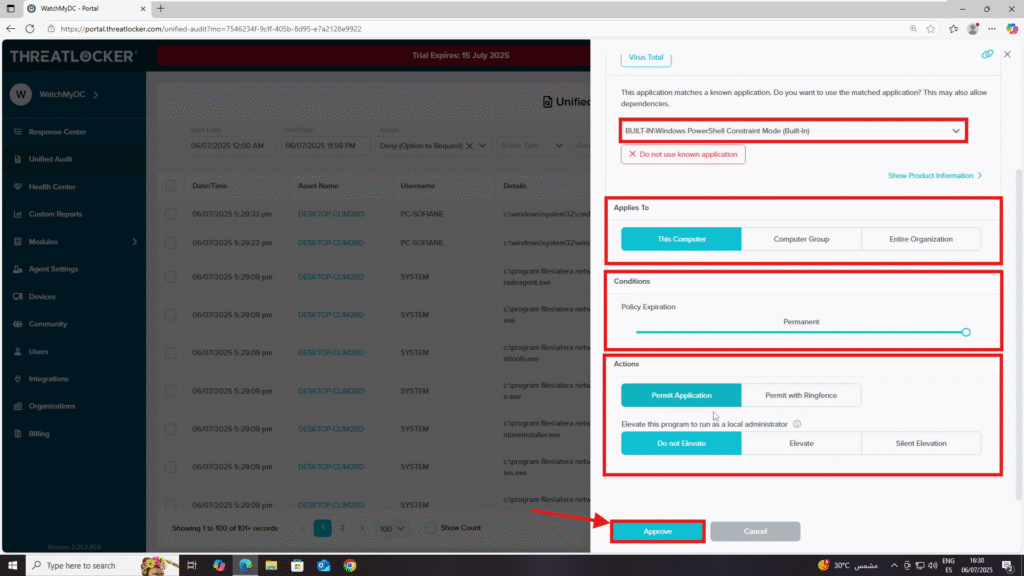 0803 recover from a lockout in ThreatLocker