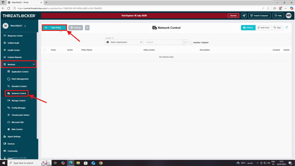 tag a policy and use it in a rule in threatlocker