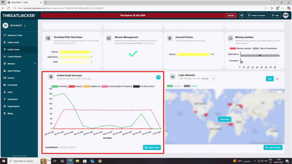 1001 investigate policy violations in ThreatLocker
